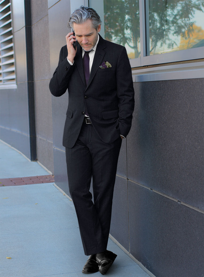 Scabal Londoner Oranti Blue Wool Suit - StudioSuits