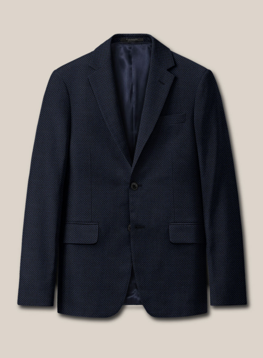 Scabal Londoner Oranti Blue Wool Suit - StudioSuits