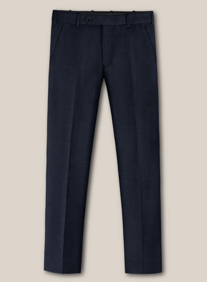 Scabal Londoner Oranti Blue Wool Suit - StudioSuits