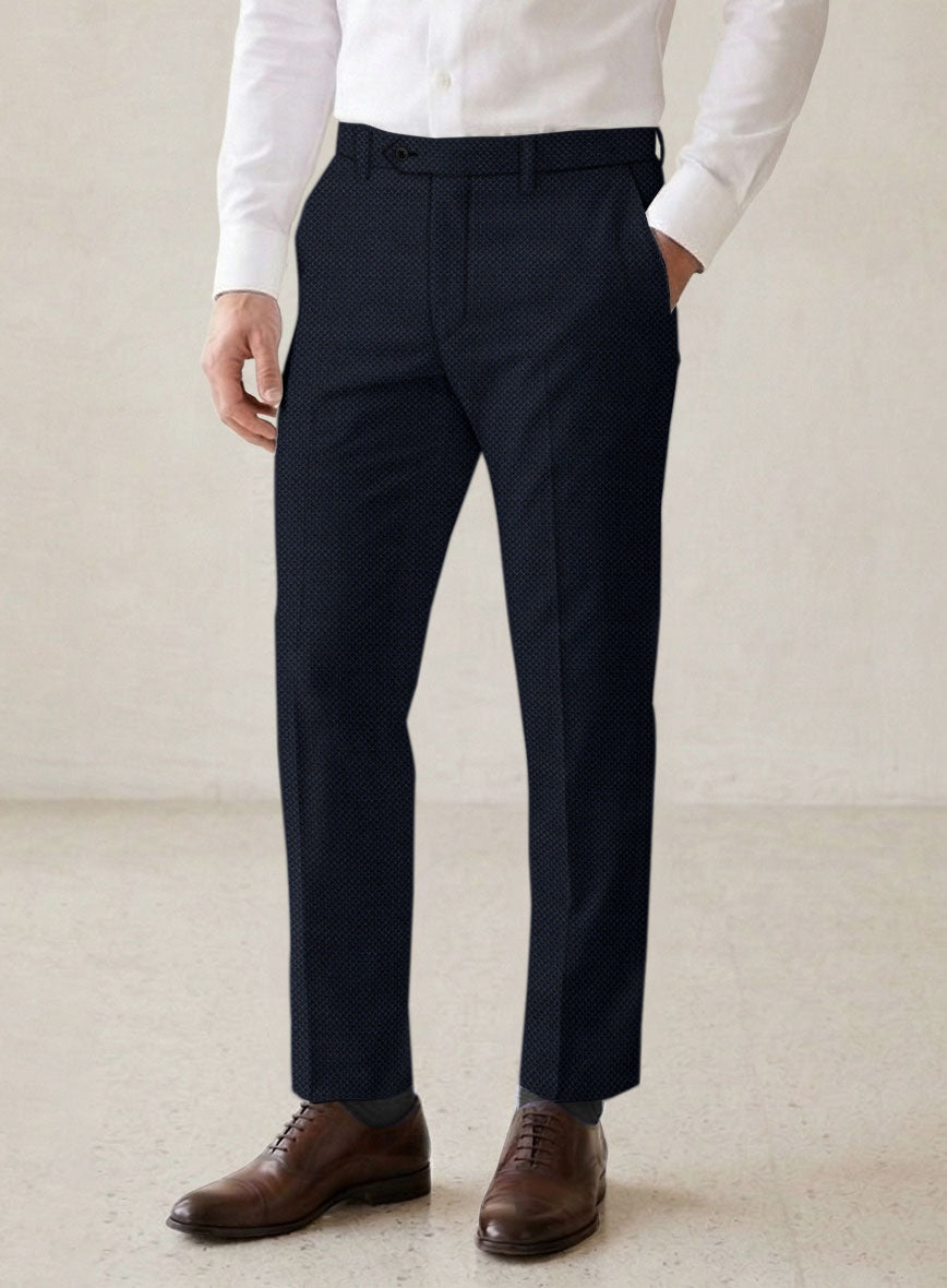 Scabal Londoner Oranti Blue Wool Suit - StudioSuits