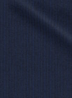 Scabal Londoner Sarcos Stripe Blue Wool Jacket - StudioSuits