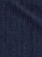 Scabal Londoner Sarcos Stripe Blue Wool Jacket - StudioSuits