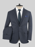 Scabal Londoner Space Blue Wool Suit - StudioSuits