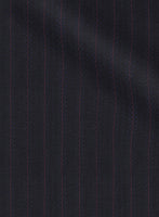 Scabal Londoner Toconi Stripe Blue Wool Jacket - StudioSuits