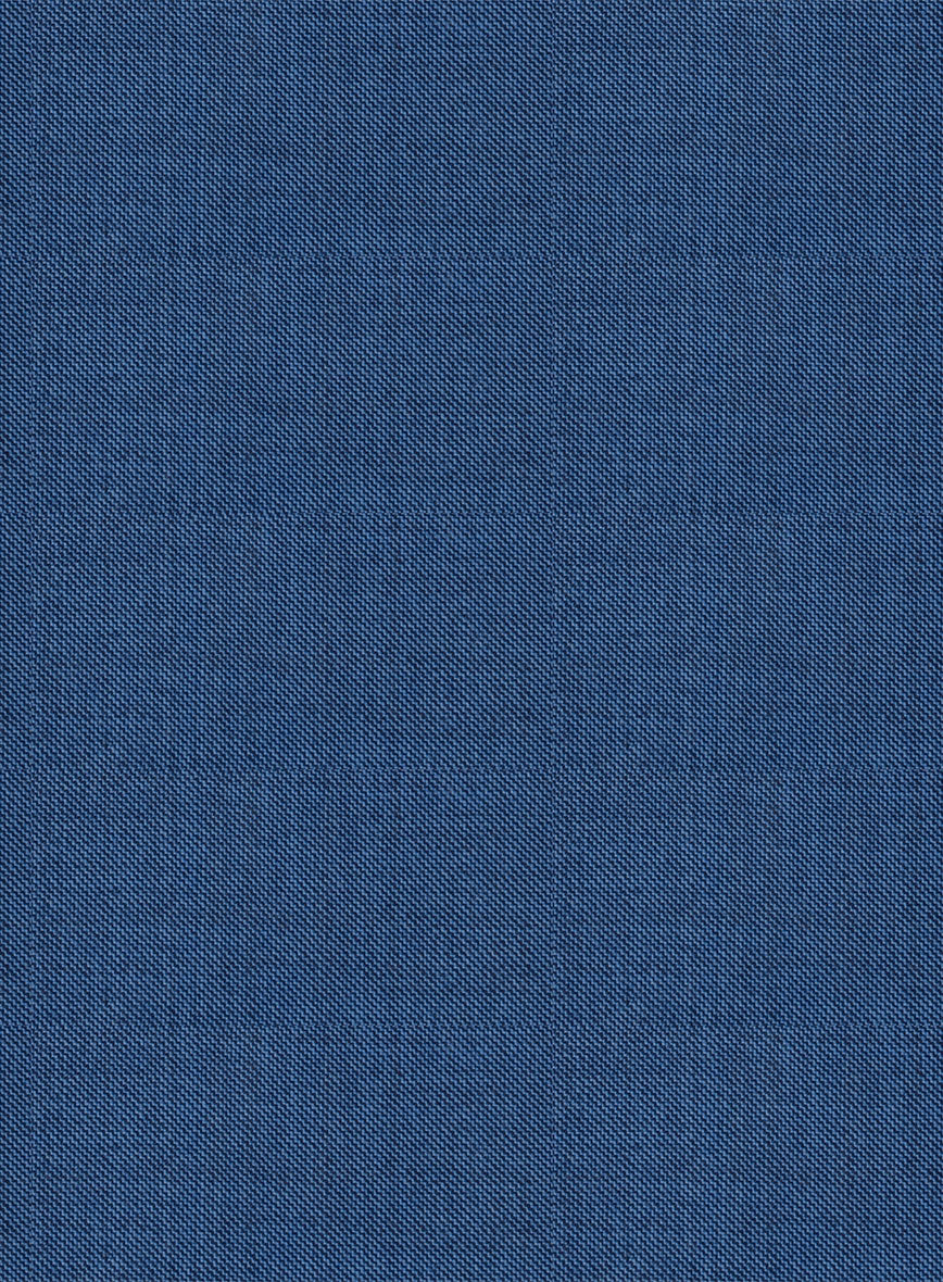 Scabal Londoner Twill Blue Wool Pants - StudioSuits