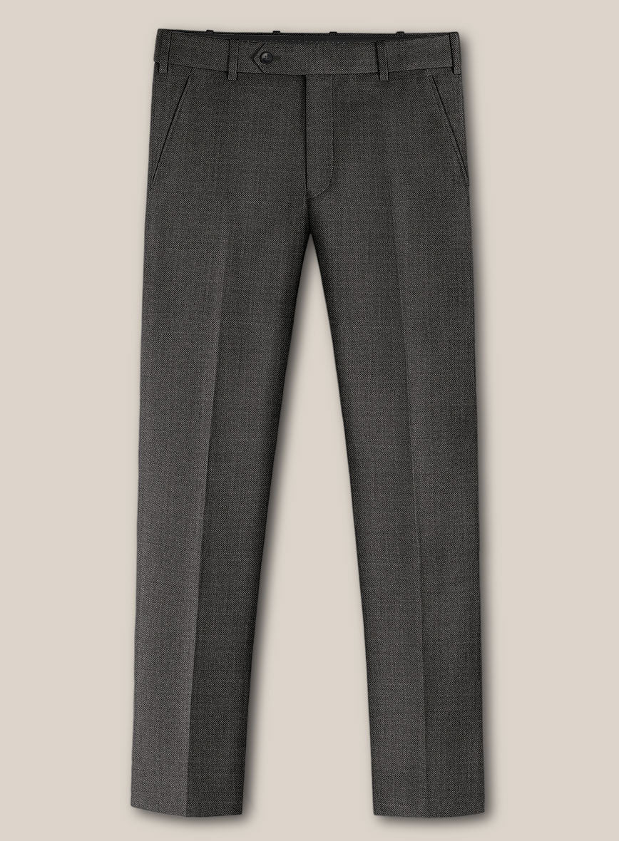 Scabal Londoner Twill Charcoal Wool Suit - StudioSuits