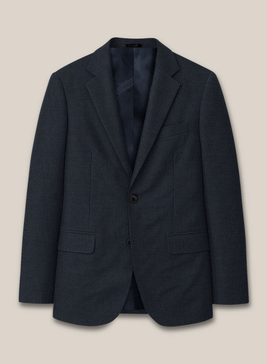 Scabal Londoner Twill Navy Wool Jacket - StudioSuits