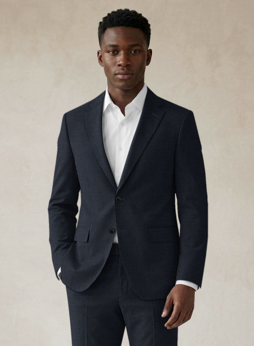 Scabal Londoner Twill Navy Wool Suit - StudioSuits
