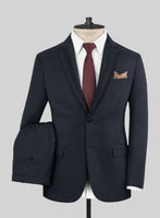 Scabal Londoner Twill Navy Wool Suit - StudioSuits