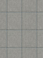 Scabal Londoner Windowpane Light Gray Wool Jacket - StudioSuits