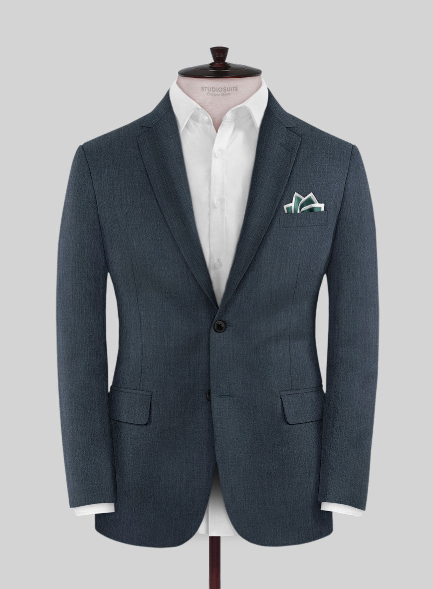 Scabal Londoner Dark Teal Wool Jacket - StudioSuits