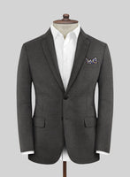 Scabal Londoner Twill Charcoal Wool Jacket - StudioSuits