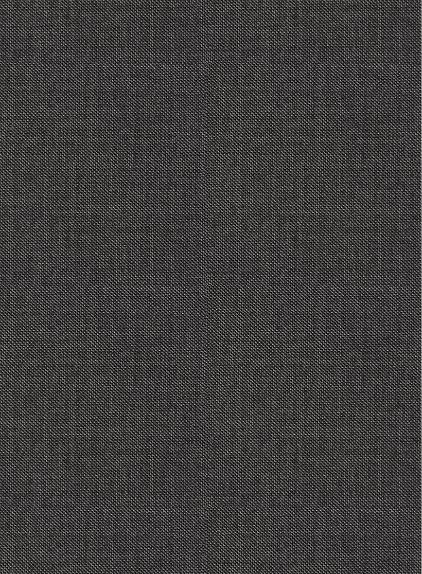Scabal Londoner Twill Charcoal Wool Pants - StudioSuits