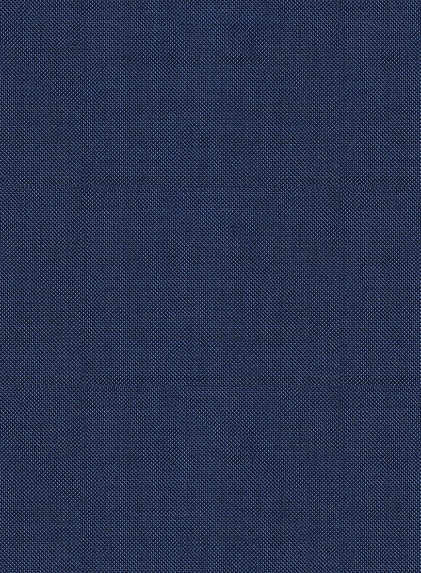 Scabal Lucin Twill Blue Wool Pants - StudioSuits