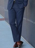 Scabal Lucin Twill Blue Wool Suit - StudioSuits