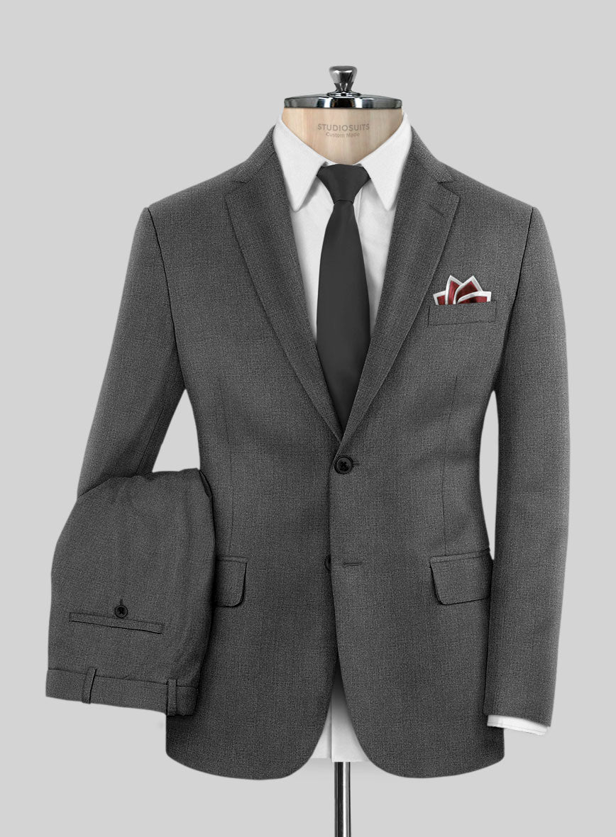 Scabal Manto Checks Gray Wool Suit - StudioSuits