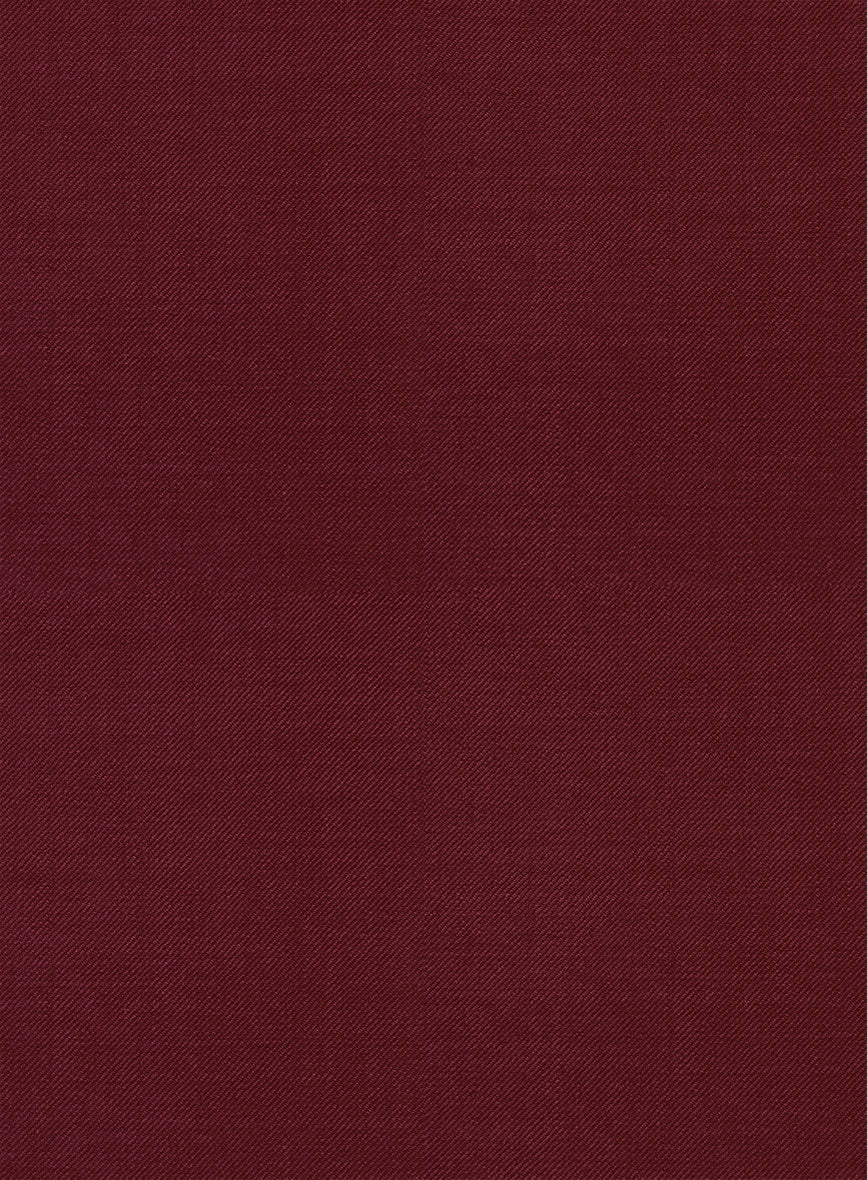 Scabal Maroon Wool Jacket - StudioSuits