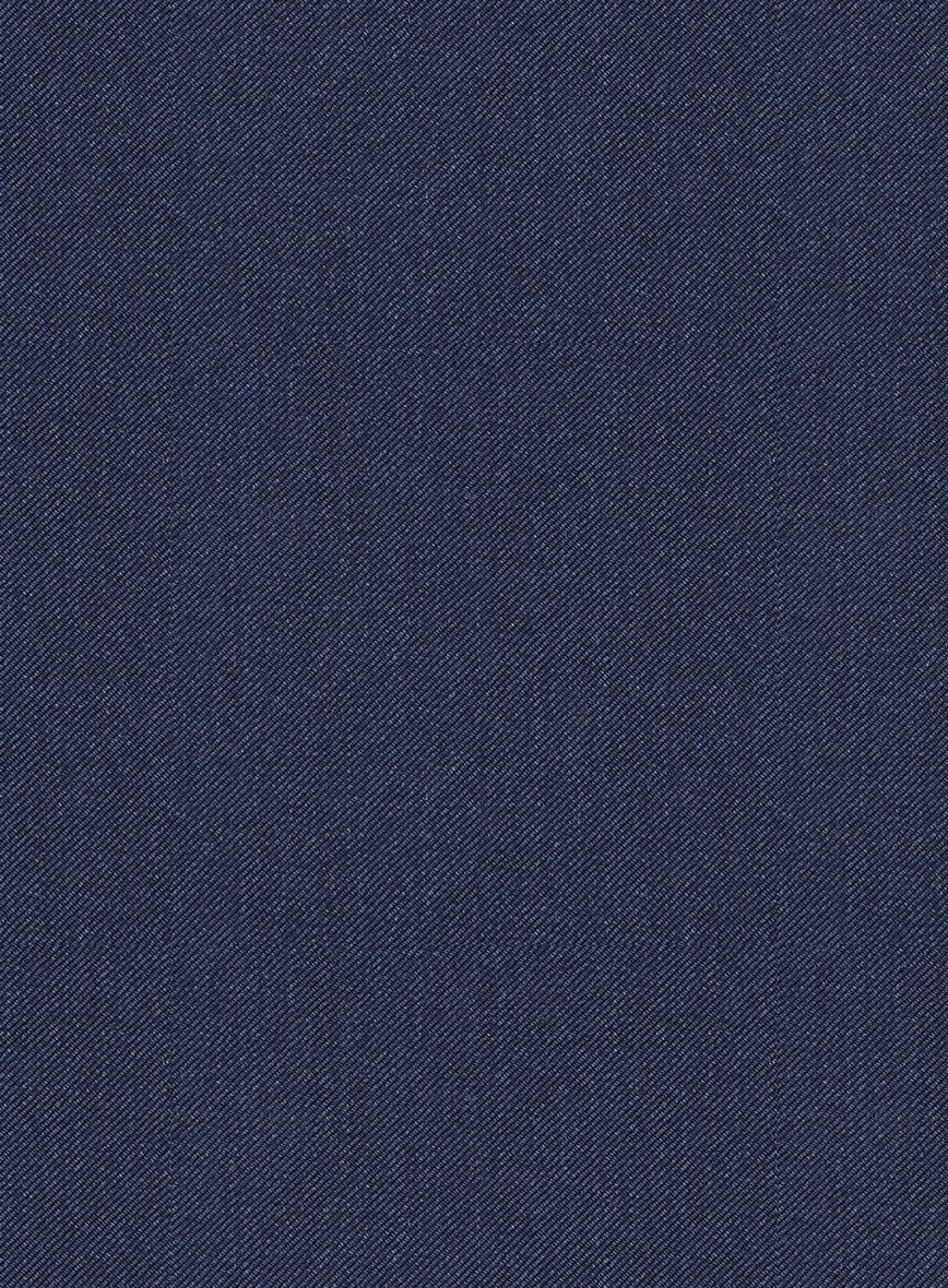 Scabal Merigo Denim Blue Wool Jacket - StudioSuits