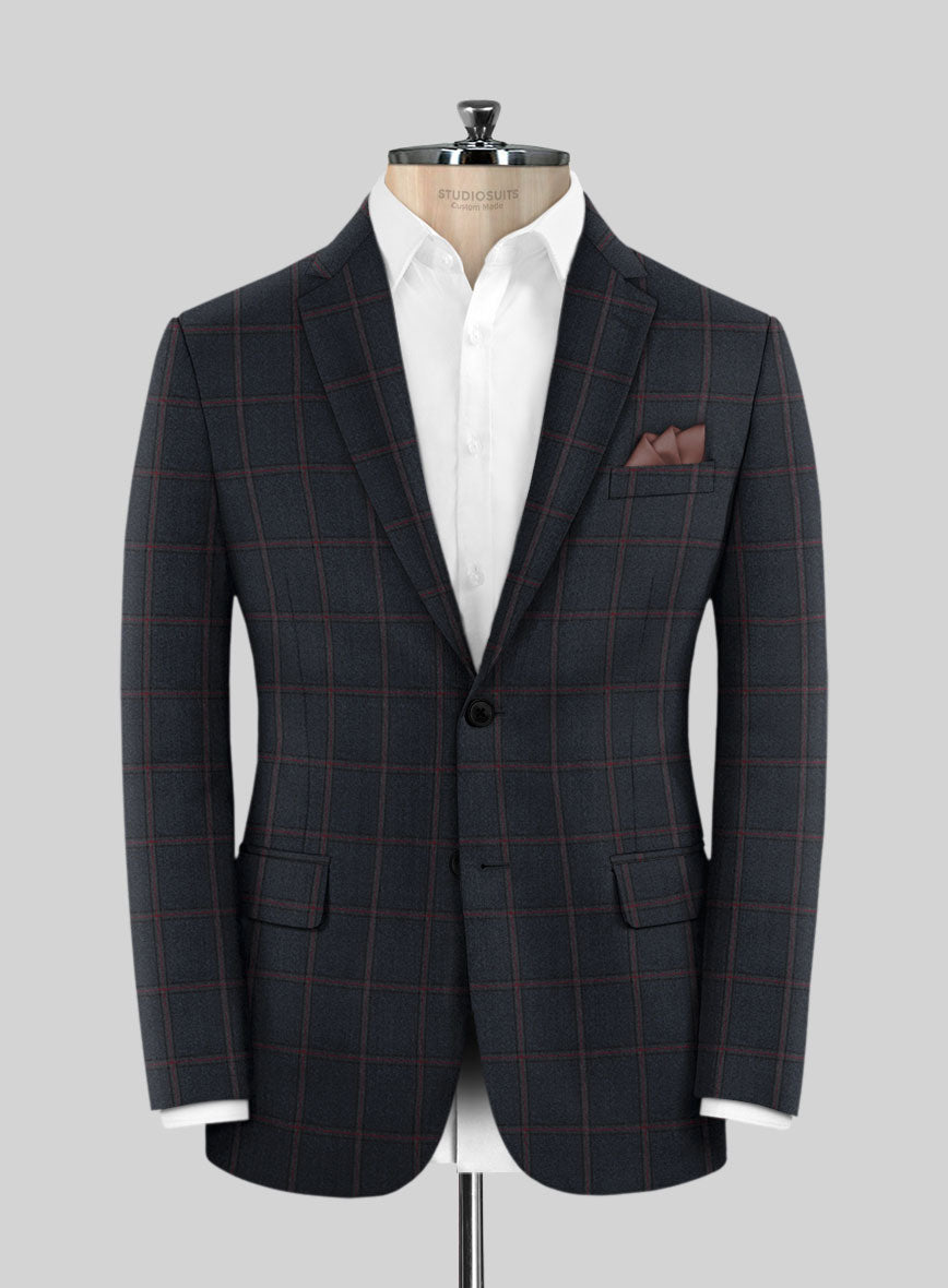 Scabal Midnight Blue Wool Jacket - StudioSuits