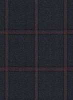 Scabal Midnight Blue Wool Pants - StudioSuits