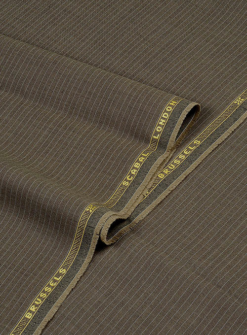 Scabal Milna Brown Wool Jacket - StudioSuits