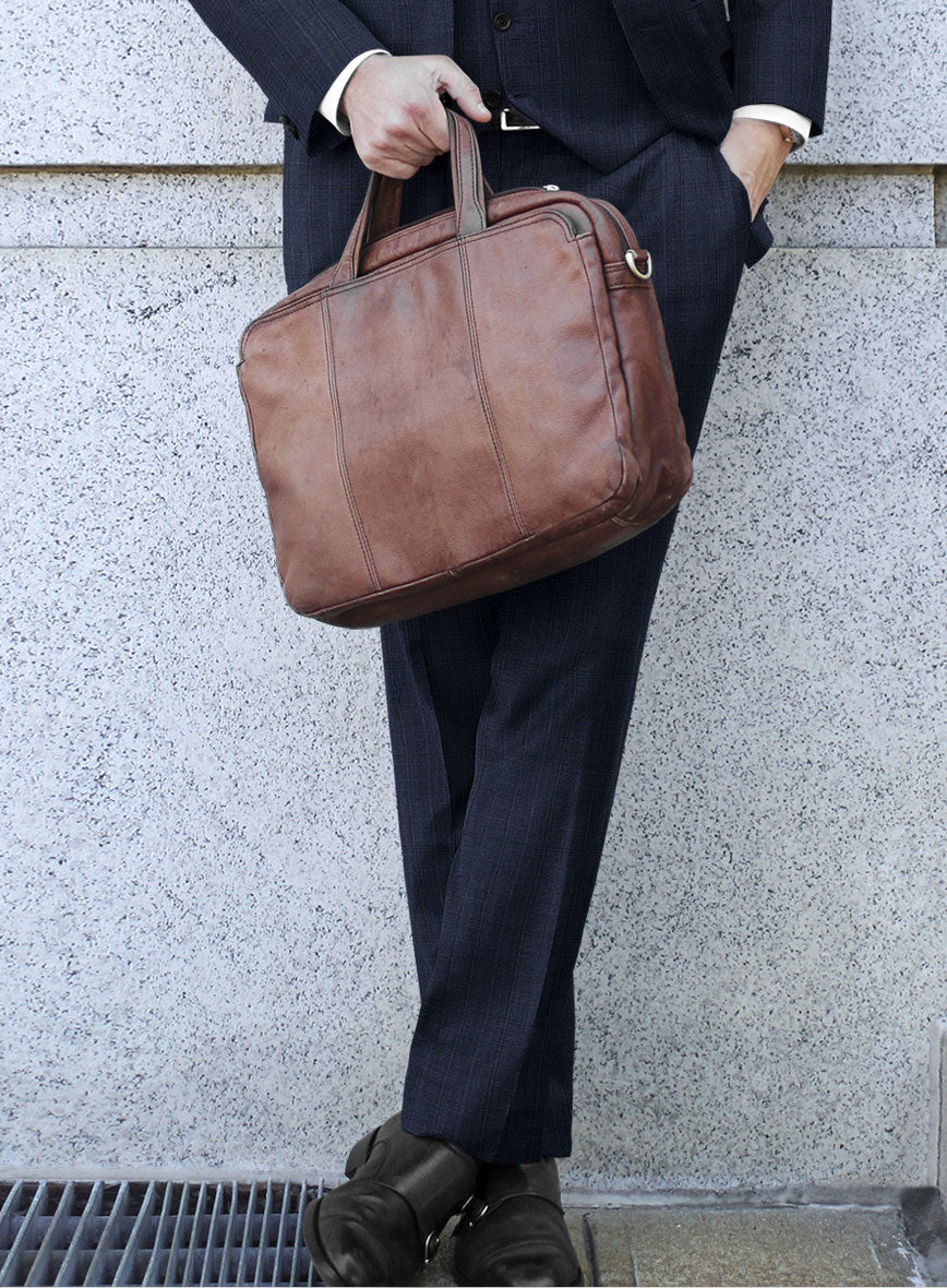 Scabal Mivo Checks Blue Wool Suit - StudioSuits