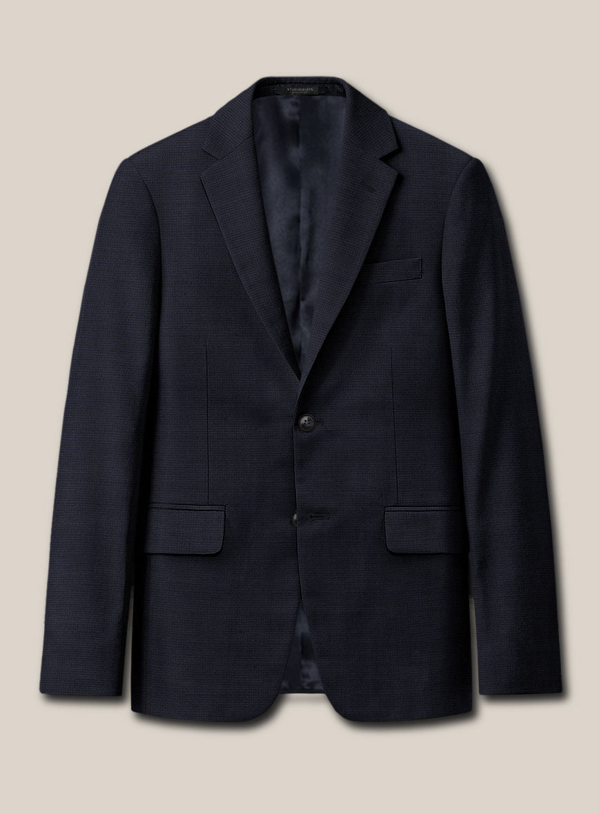 Scabal Motito Blue Wool Jacket - StudioSuits