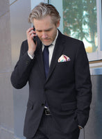 Scabal Motito Blue Wool Suit - StudioSuits