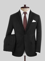 Scabal Nadres Stripe Black Wool Suit - StudioSuits