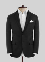 Scabal Nadres Stripe Black Wool Suit - StudioSuits