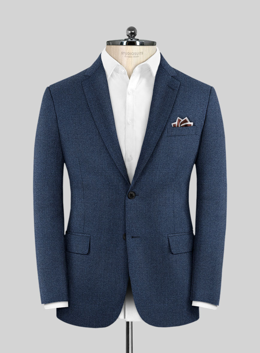 Scabal Nile Blue Wool Jacket - StudioSuits