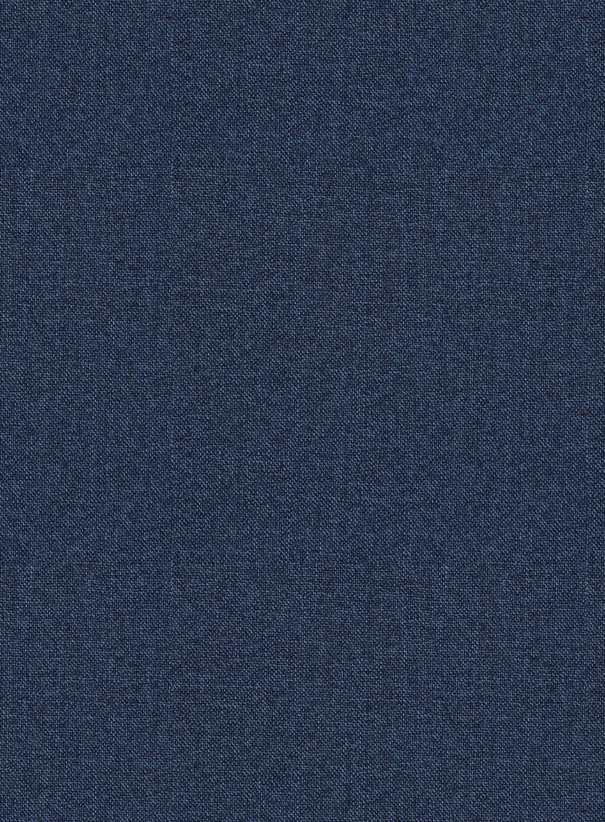 Scabal Nile Blue Wool Pants - StudioSuits