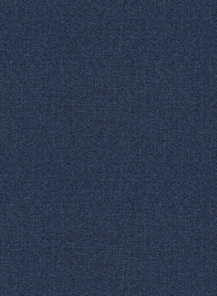 Scabal Nile Blue Wool Pants - StudioSuits
