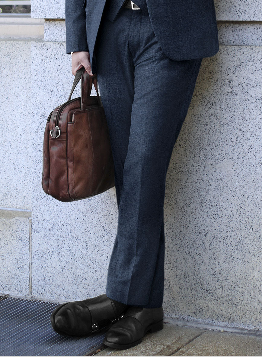 Scabal Nile Blue Wool Suit - StudioSuits