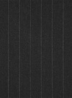 Scabal Noli Charcoal Stripe Wool Pants - StudioSuits
