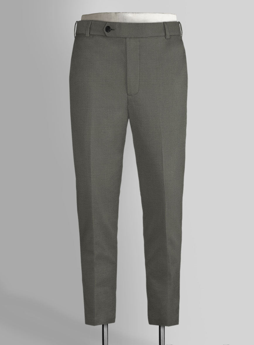 Scabal Olive Wool Suit - StudioSuits