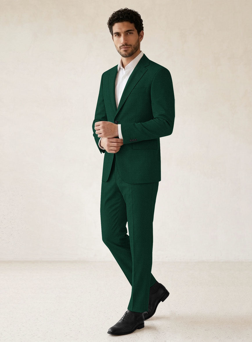 Scabal Oslo Green Wool Suit - StudioSuits