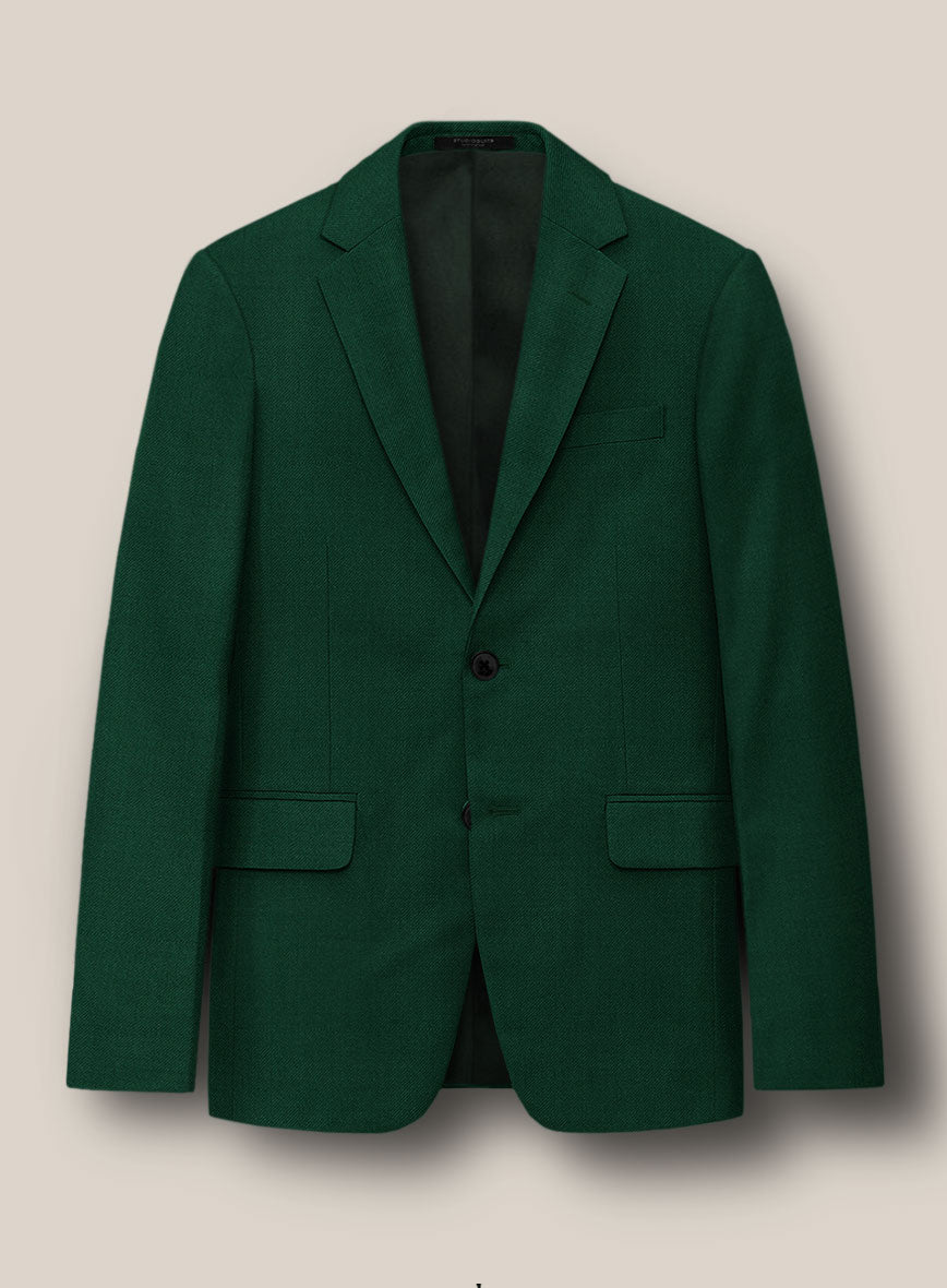 Scabal Oslo Green Wool Jacket - StudioSuits
