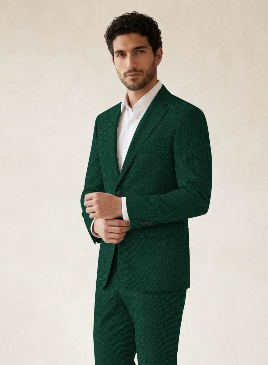 Scabal Oslo Green Wool Suit - StudioSuits