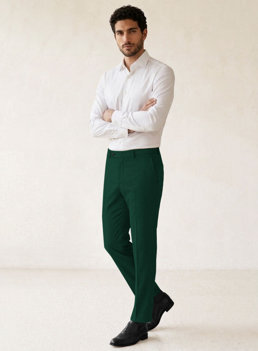 Scabal Oslo Green Wool Suit - StudioSuits