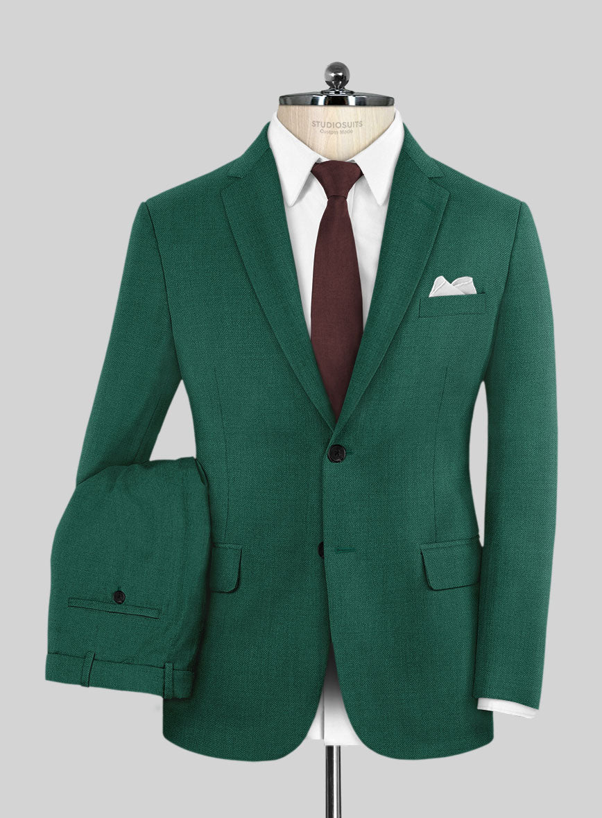 Scabal Oslo Green Wool Suit - StudioSuits