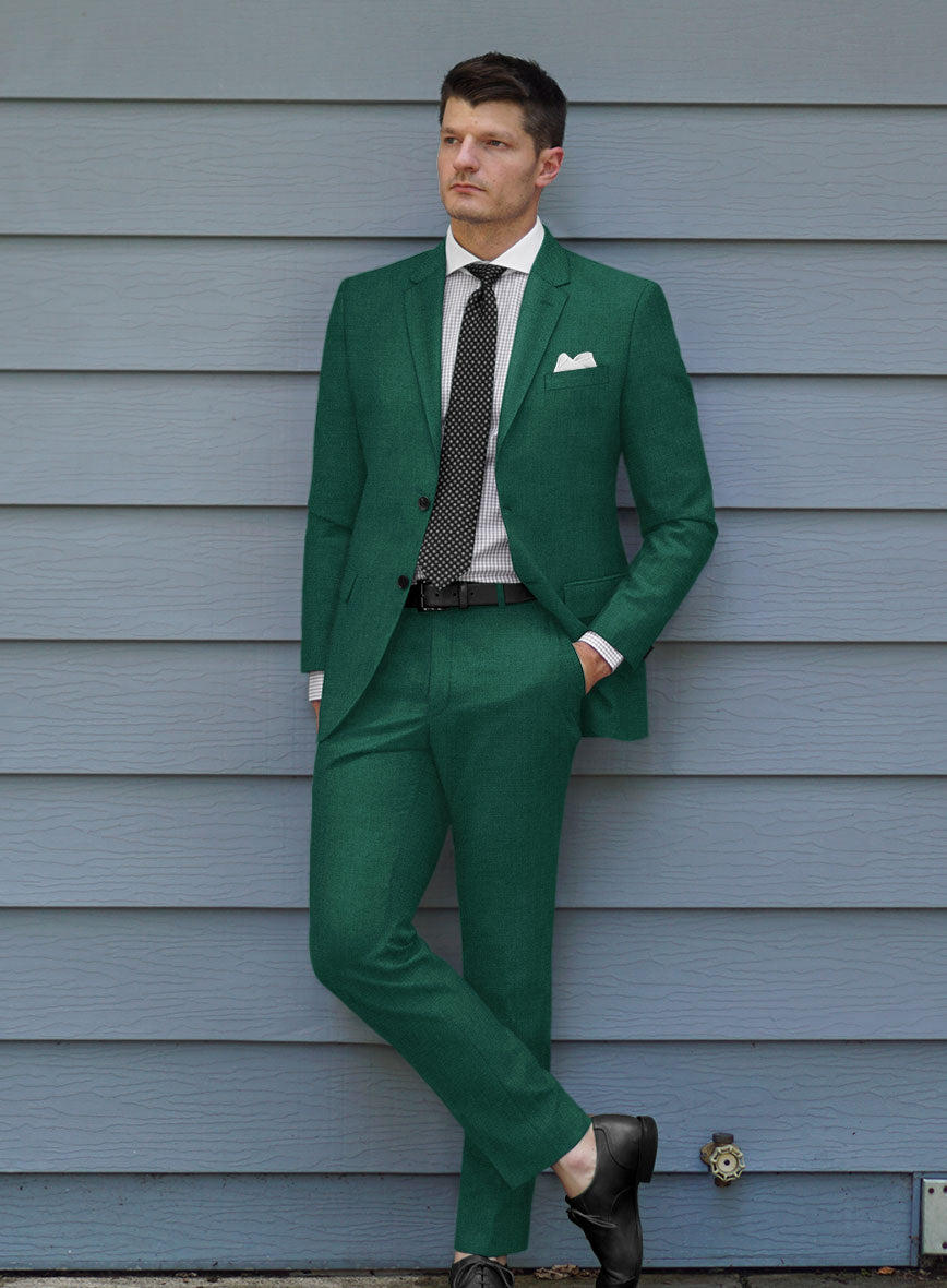 Scabal Oslo Green Wool Suit - StudioSuits