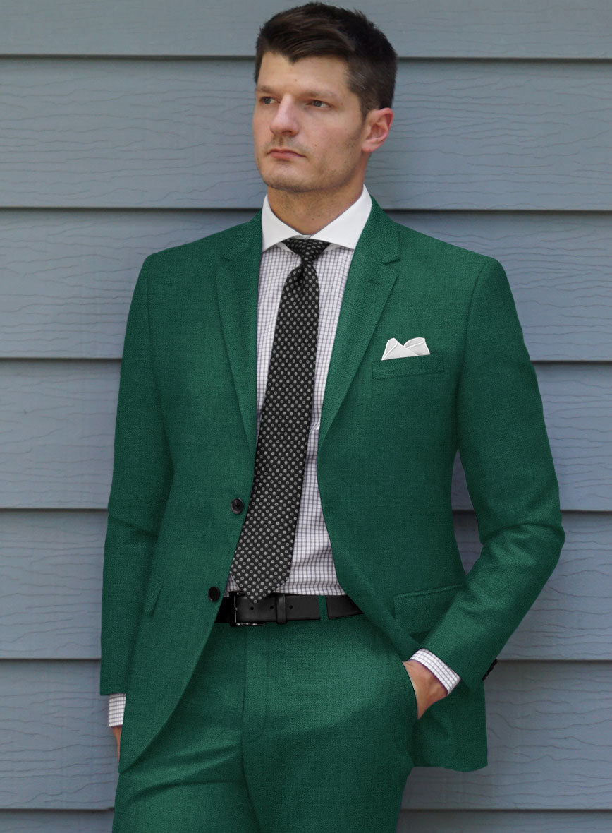 Scabal Oslo Green Wool Suit - StudioSuits