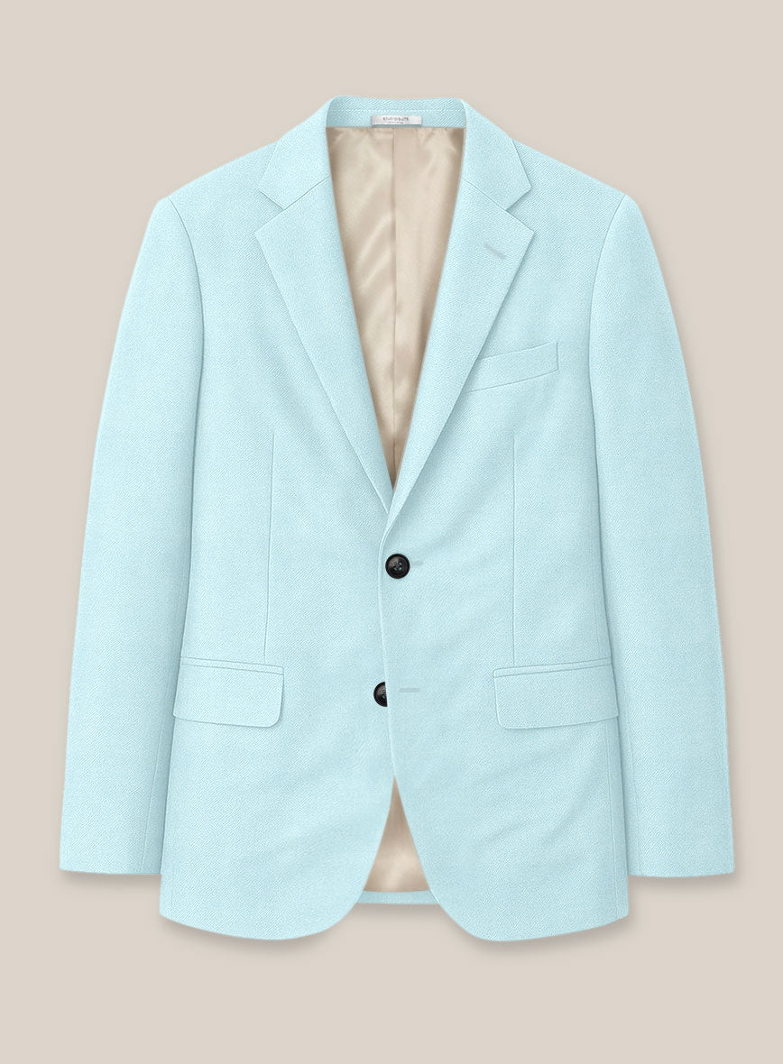 Scabal Pale Blue Wool Suit - StudioSuits