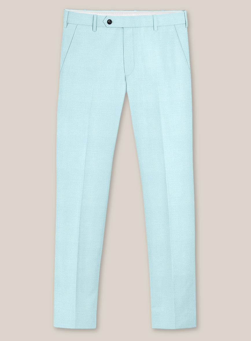 Scabal Pale Blue Wool Suit - StudioSuits