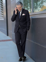 Scabal Paqui Stripe Blue Wool Suit - StudioSuits