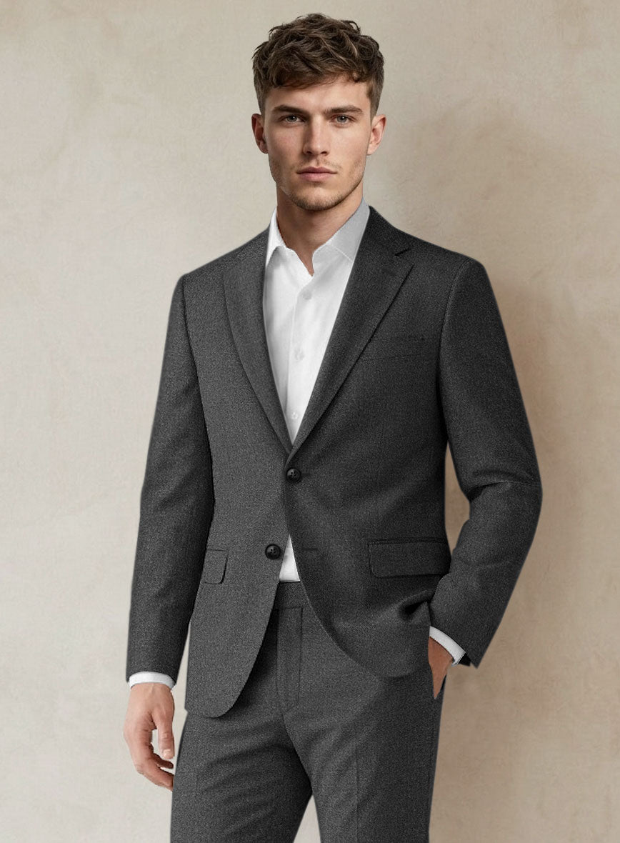 Scabal Parto Mid Gray Wool Jacket - StudioSuits