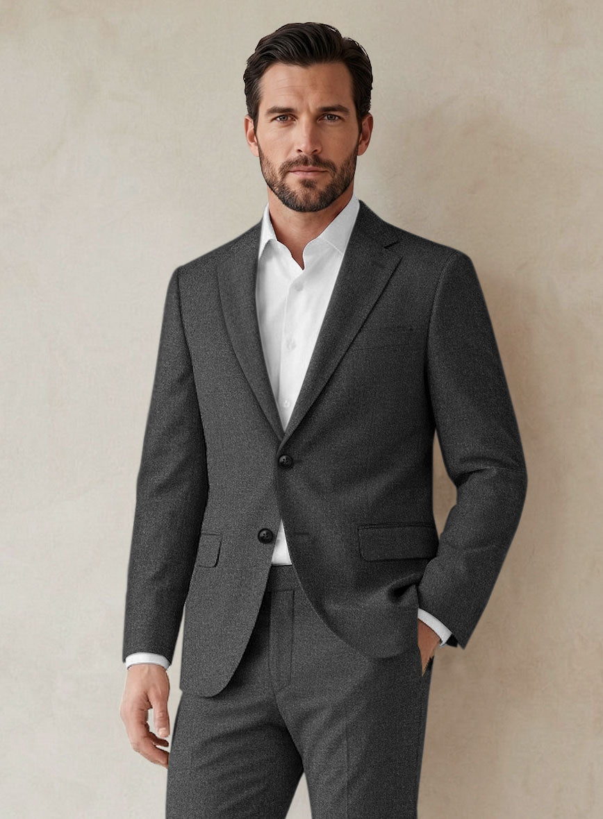 Scabal Parto Mid Gray Wool Jacket - StudioSuits