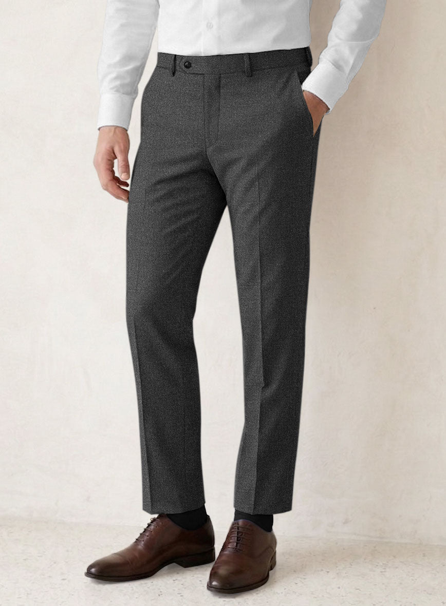 Scabal Parto Mid Gray Wool Suit - StudioSuits