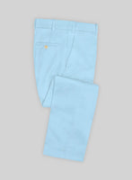 Scabal Pastel Blue Cotton Stretch Suit - StudioSuits